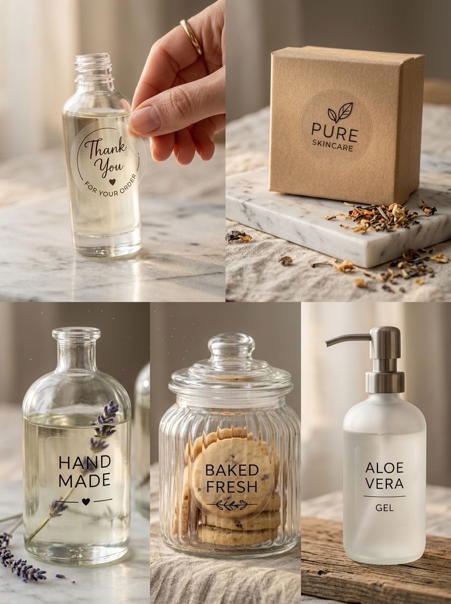 Custom branded product labels and stickers